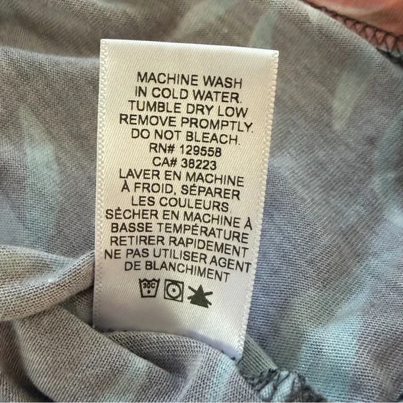 Sol Angeles Tropical Floral T Shirt Hawaiian Print Gray Soft Tee Small USA - Picture 4 of 6